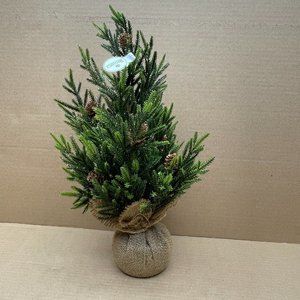 NWT Regency International Synthetic Christmas Tree, Weighted Base, 18" T x 9" D